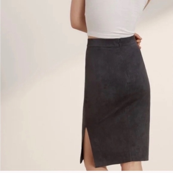Aritzia Faux Suede Skirt - Picture 2 of 4